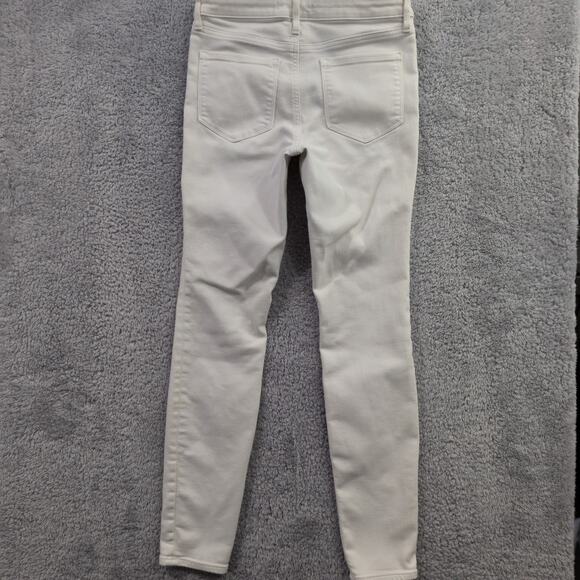 ATHLETA Sculptek Skinny Jeans White Ivory Women's Size 6T Tall Stretch 29x30 - Picture 12 of 15